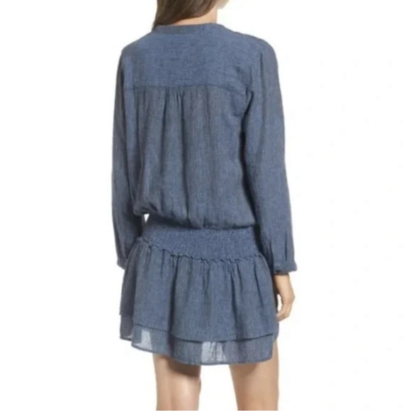 Rails Blue Juliette Linen Blend Dress Size Small - Picture 2 of 11